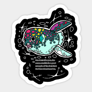 Ocean sunfish facts. Sticker